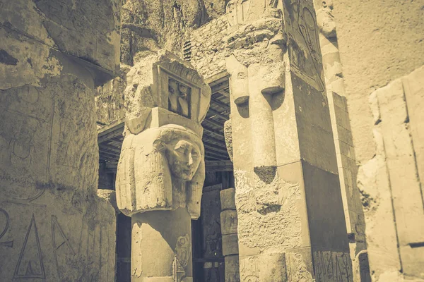 Αρχαίος Ναός Της Χατσεπσούτ Στην Αίγυπτο — Φωτογραφία Αρχείου