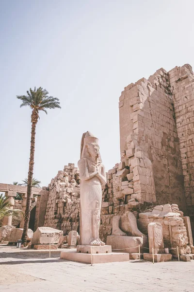 Monumentos Antigos Egito Templo Karnak — Fotografia de Stock