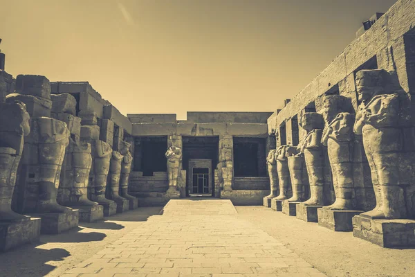 Monumentos Antigos Egito Templo Karnak — Fotografia de Stock