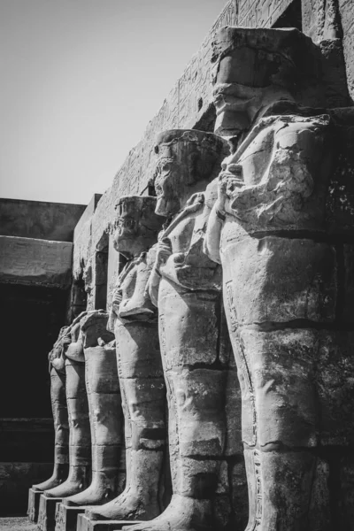 Monumentos Antigos Egito Templo Karnak — Fotografia de Stock