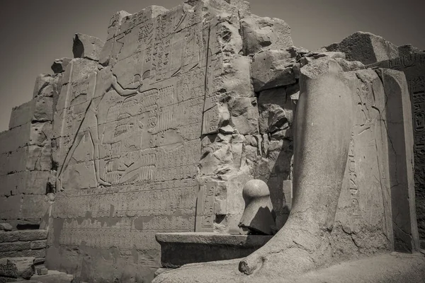 Antike Denkmäler Ägypten Karnak Tempel — Stockfoto