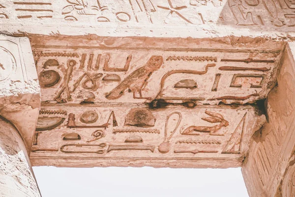 Antike Denkmäler Ägypten Karnak Tempel — Stockfoto