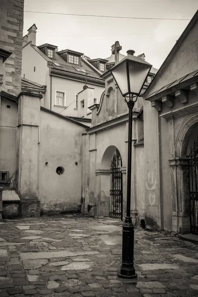 Beautiful Streets Houses Lviv — Stock Photo, Image