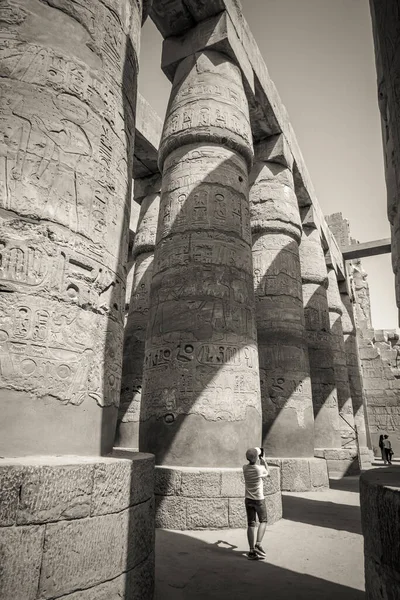 Monumentos Antigos Egito Templo Karnak — Fotografia de Stock