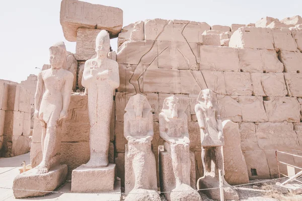 Monumentos Antigos Egito Templo Karnak — Fotografia de Stock