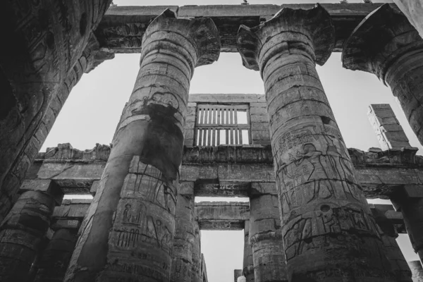 Monumentos Antigos Egito Templo Karnak — Fotografia de Stock