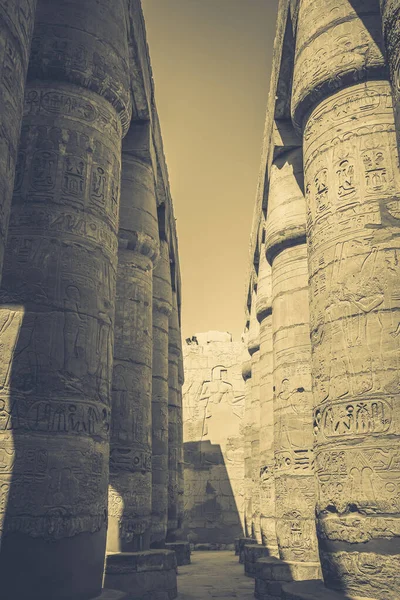 Antike Denkmäler Ägypten Karnak Tempel — Stockfoto