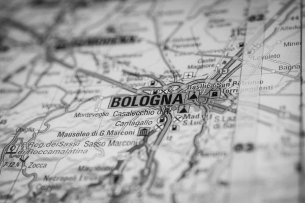 Bologna Europe Map — Stock Photo, Image