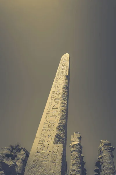 Monumentos Antigos Egito Templo Karnak — Fotografia de Stock