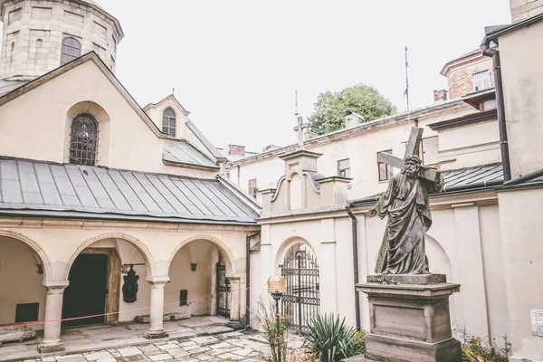 Όμορφοι Δρόμοι Και Σπίτια Του Lviv — Φωτογραφία Αρχείου