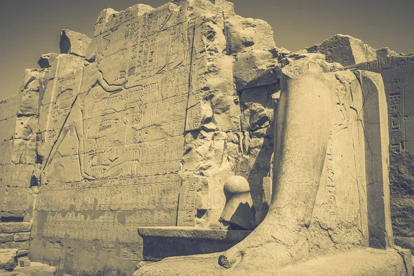 Antike Denkmäler Ägypten Karnak Tempel — Stockfoto