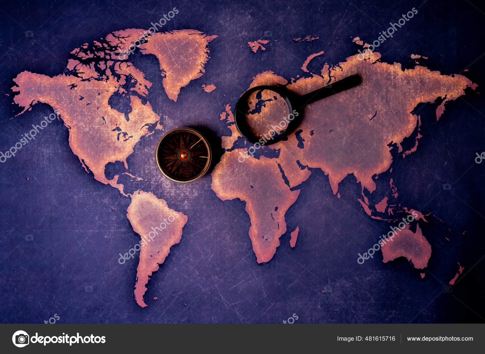 Carte Schématique Monde image libre de droit par aallm © 481615716