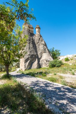Kapadokya 'nın Kashin kasabası yakınlarında olağanüstü bir doğa.