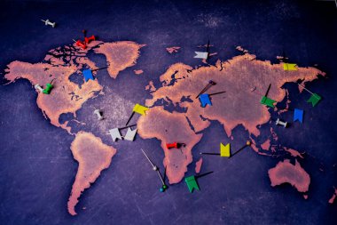 Dünyanın şematik haritası