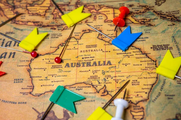 Australia Map Background — Stock Photo, Image