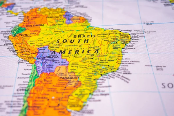 Brasil Mapa Viagem Fundo Textura — Fotografia de Stock
