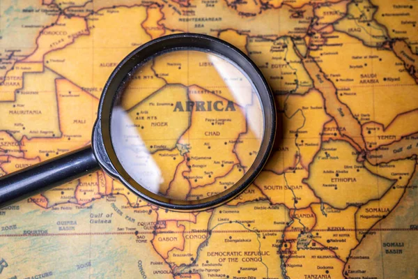 África Mapa Textura Fundo — Fotografia de Stock