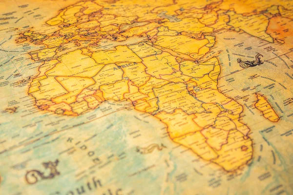 África Mapa Mundo — Fotografia de Stock