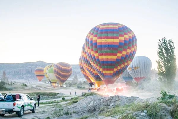 A big tourist attraction in Cappadocia is the hot air balloon ride. Cappadocia is known all over the world as one of the best destinations for hot air ballooning. Goreme, Cappadocia, Turkey.