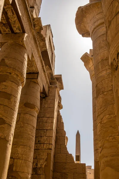 Mısır Antik Anıtları Karnak Tapınağı — Stok fotoğraf