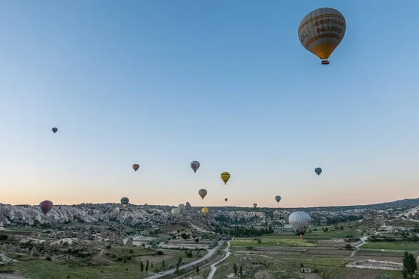 Una Gran Atracción Turística Capadocia Paseo Globo Aerostático Capadocia Conocida —  Fotos de Stock