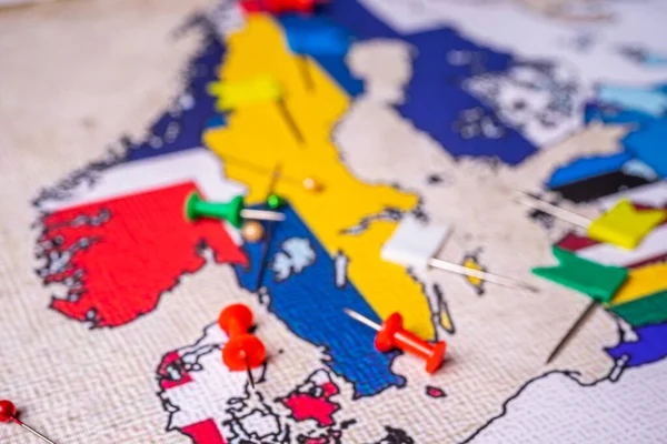 Norsko Švédsko Mapě Evropy Pozadí — Stock fotografie