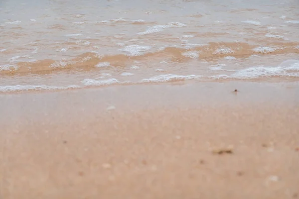 Schöner Strand Einem Badeort — Stockfoto