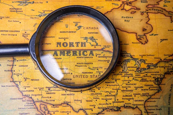 América Del Norte Mapa Fondo — Foto de Stock