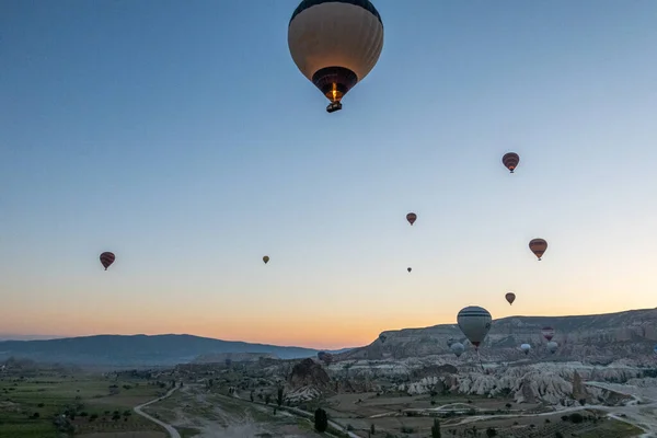 Una Gran Atracción Turística Capadocia Paseo Globo Aerostático Capadocia Conocida —  Fotos de Stock