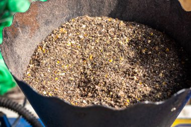 Pelet üretim süreci arkaplan dokusu