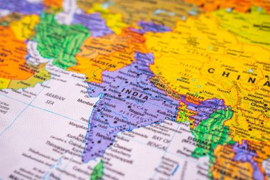 Hindistan harita seyahat arkaplan dokusu