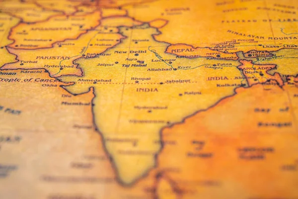 地図上のインド — ストック写真