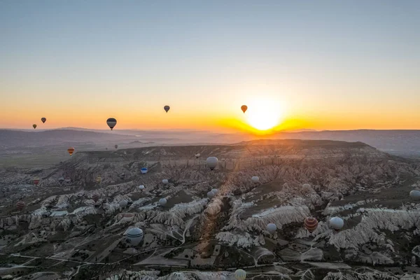 Big Tourist Attraction Cappadocia Hot Air Balloon Ride Cappadocia Known — Stock Photo, Image