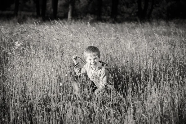 Niño en el campo — Foto de Stock