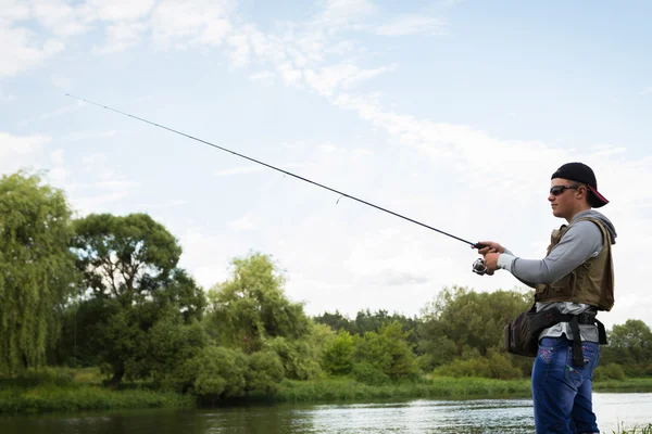 Pesca uomo — Foto Stock