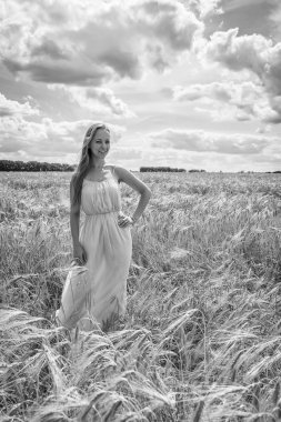 doğa arka planda kadın