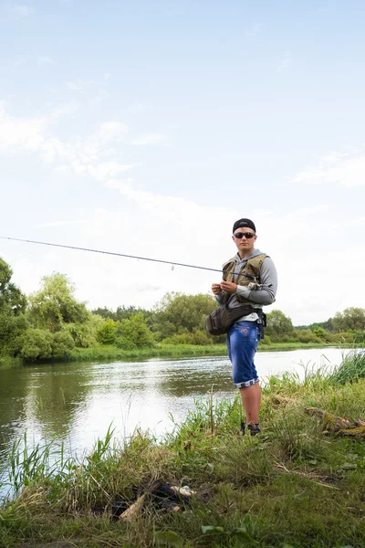 Man fiskar — Stockfoto