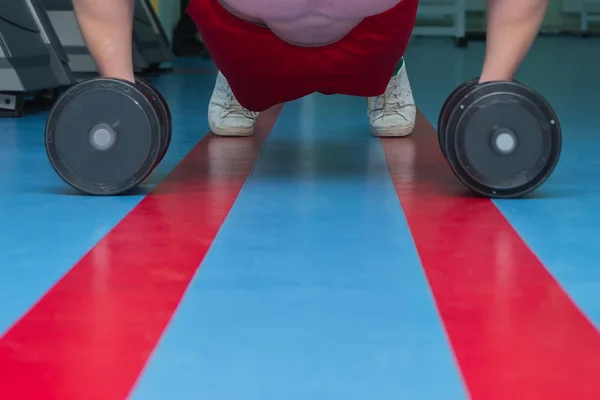 Spor salonundaki adam.. — Stok fotoğraf