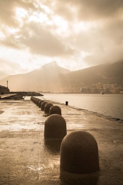 akşam manzara bağlantı noktası.