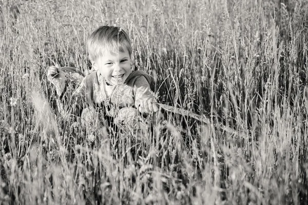 Niño en el campo —  Fotos de Stock