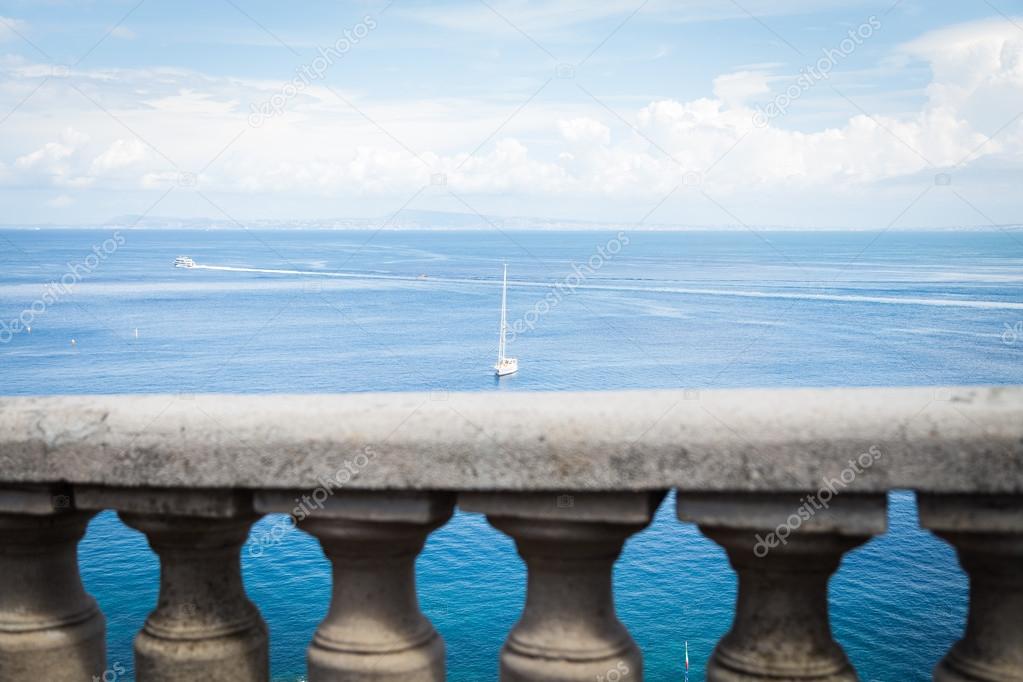 Sea view from balcony