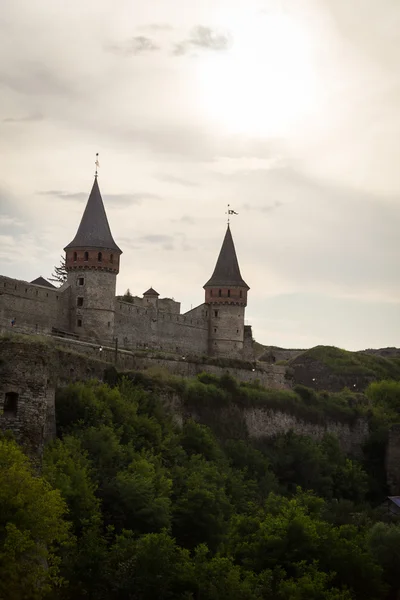 Medieval fortress in the evening — Stock Photo, Image