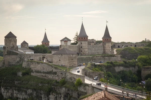 Medieval fortress in the evening — Stock Photo, Image