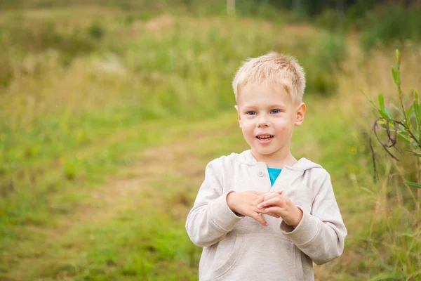 Toddler playing active games — Stock Photo, Image