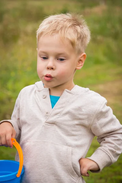 Toddler playing active games — Stock Photo, Image