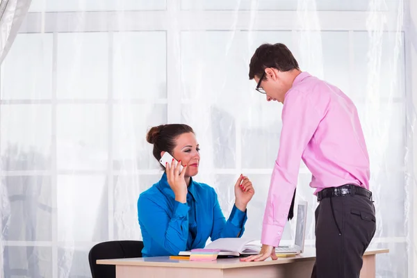 Businesswoman at the hiring interview — Stock Photo, Image