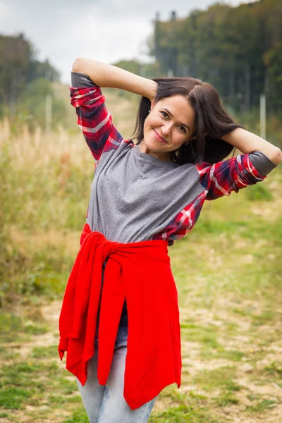 Meisje in casual kleding — Stockfoto