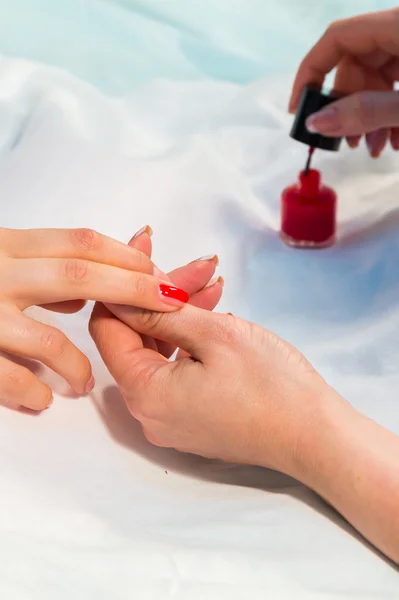 Zabieg manicure — Zdjęcie stockowe