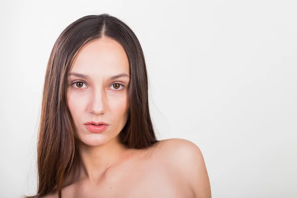 Portrait of beautiful brunette — Stock Photo, Image