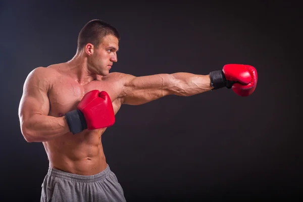 Unga boxare fighter — Stockfoto